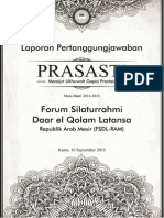 Laporan Pertanggungjawaban PRASASTI-FSDL Mesir (11 September 2015)