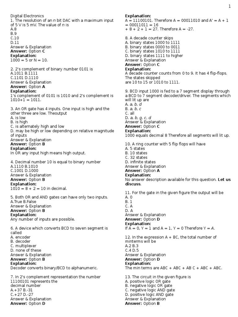 Digital Electronics PDF Analog To Digital Converter Electronic
