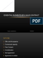 Essential Elements of a Valid Contract