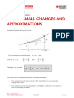 Small Changes and Approximations (1)
