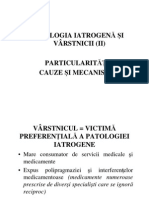 Patologia Iatrogenă Şi Vârstnicii (II)