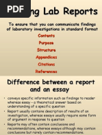 Practical Report Format Guide | PDF