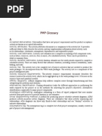 Pmp Glossary