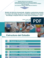 Modelo de Atención Humanizado Dirigidos A Parturientas Durante Las Etapas Del Trabajo de Parto en El Distrito Sanitario II Del Estado Anzoátegui: Hospital Piloto Dr. Pedro Gómez Rolingson - Píritu