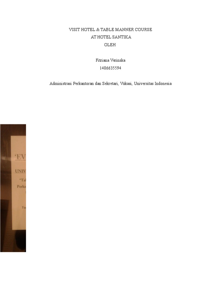 Makalah Table Manner