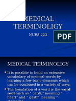 Medical Terminoligy