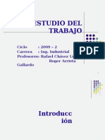 Clase Introduccion Estudio Del Trabajo