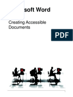 Word 2007 Creating Accessible Documents