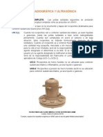 UW-11 Prueba Radiográfica y Ultrasónica