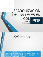 Jerarquización de Las Leyes en Colombia