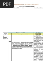 Objectivos  individuais apoio educativo