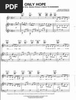 Download Only Hope Piano Sheet Music by Anna SN280485280 doc pdf