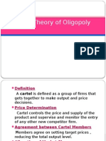 Cartel Theory of Oligopoly Economics
