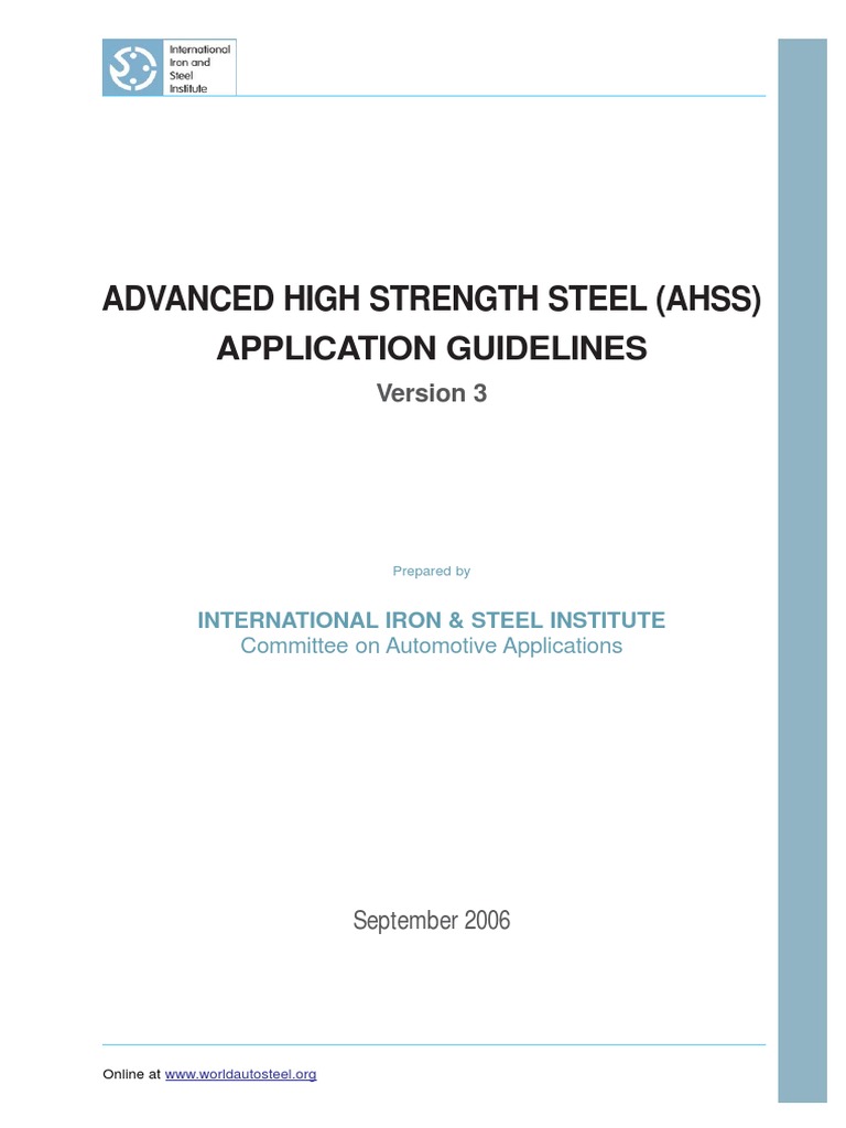 AHSS Application Guidelines for Automotive | PDF | Technology & Engineering