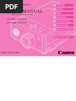 Canon lv5100 Projector Service Manual