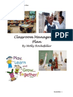 Classroom Management Plan: by Molly Rockefeller