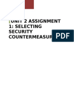 Unit 2 Discussion 1 - Selecting Security Countermeasures
