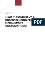 Unit2 - Assignment1 - Understanding Project Management Organizations