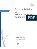 Explore Activity 3_ Ethical Codes of Research