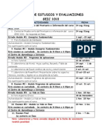 Agenda de Estudios y Evaluaciones