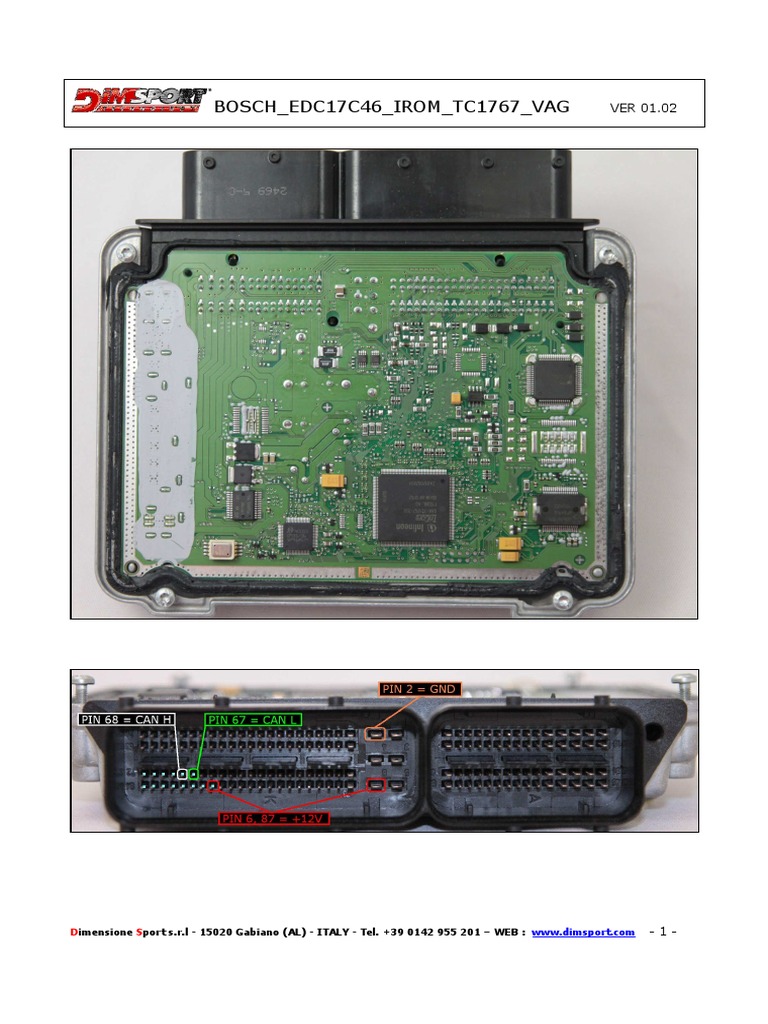 Bosch Edc17c46 Irom Tc1767 Vag 1033