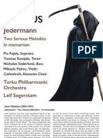 SIBELIUS, J. - Jokamies (Jedermann) : 2 Pieces, Op. 77: in Memoriam (Pajala, Katajala, Söderlund, Palmu, Turku Philharmonic, Segerstam)