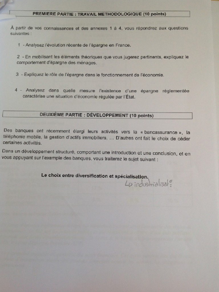 Exercices Corrigés D économie Générale Avec Corrigés Détaillés Pdf
