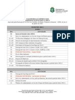 calendário acadêmico 2015