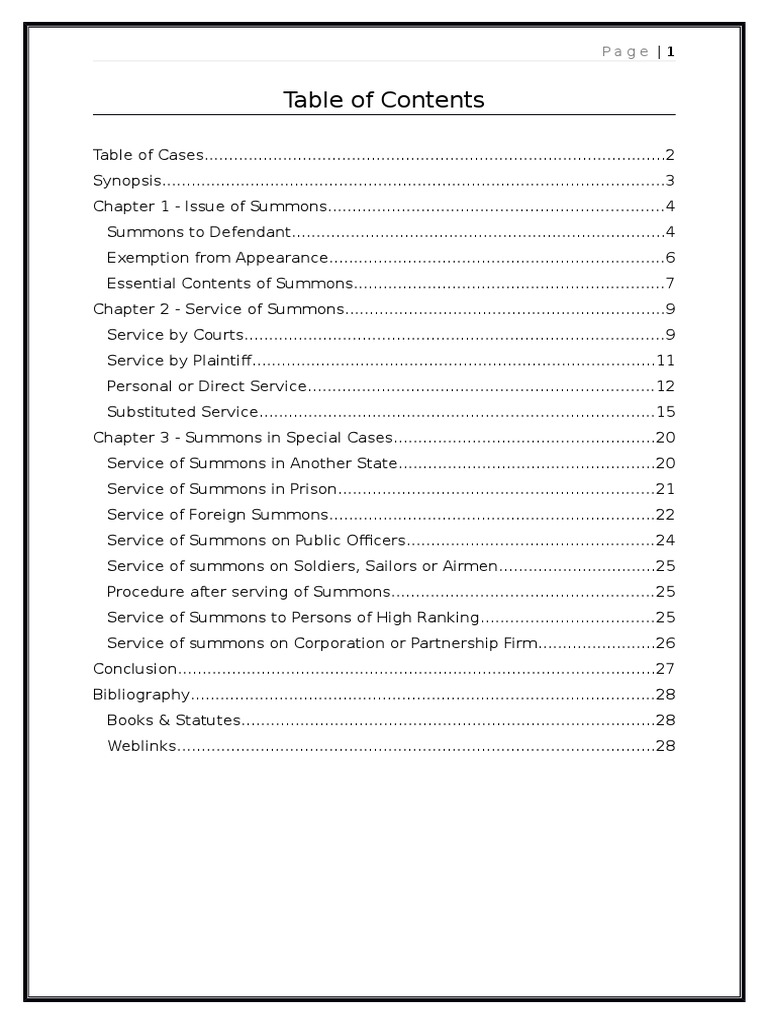 Service of Summons Under CPC Explained | PDF | Service Of Process | Summons