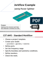 Power Splitter Simulation With CST