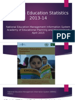 Pakistan Education Statistics 2013 14