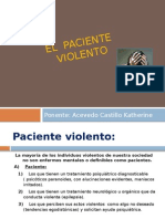 Atención del paciente violento: causas y tratamiento