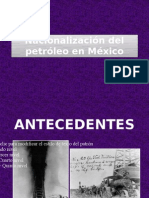 Nacionalización del petróleo en México