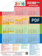 2085242-Calendario Escolar de CCOO Curso 2015-16 de Extremadura