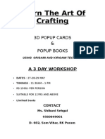 Learn The Art of Crafting: 3D Popup Cards & Popup Books