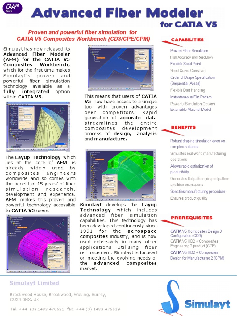 Advanced Fiber Modeler Catia PDF Atomic Force Microscopy Simulation