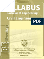 B.E. (Civil Engineering) Syllabus