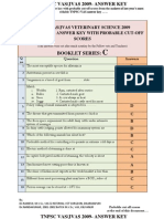 TNPSC Vas/Jvas 2009 - Answer Key