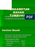 Pengawetan Bahan Tumbuhan