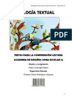 Antología de Textos Para La Comprensión Lectora – Zona Escolar 12