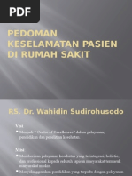 Pedoman Nasional Keselamatan Pasien Rumah Sakit