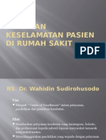 Pedoman Keselamatan Pasien Di Rumah Sakit