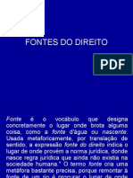 13 - Fontes Do Direito