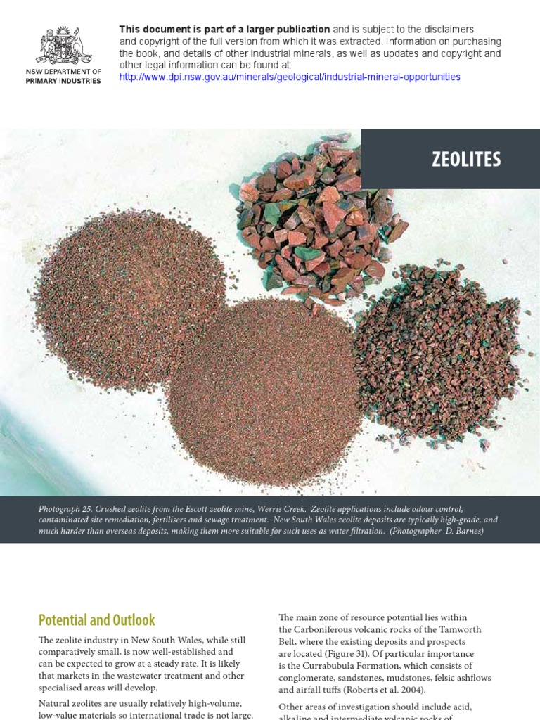 Zeolites Zeolite Rock (Geology)