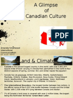 A Glimpse of Canadian Culture: Amanda Smallwood Intercultural Communication 01 April, 2013