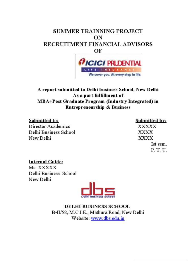 RECRUITMENT FINANCIAL ADVISORS of ICICI Prudential Life Annuity