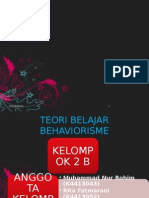 Teori Belajar Behaviorisme