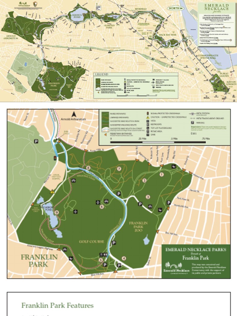 Emerald Necklace Map Nature