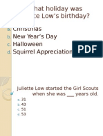 Juliette Gordon Lowe Trivia