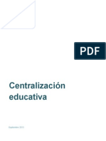 Centralizacion Educativa